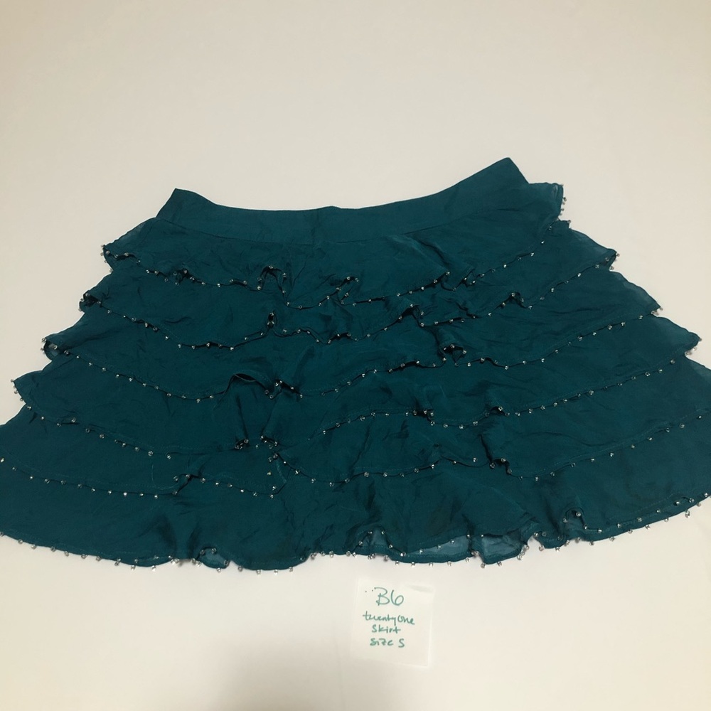 Twenty One steak Silk Mini Skirt